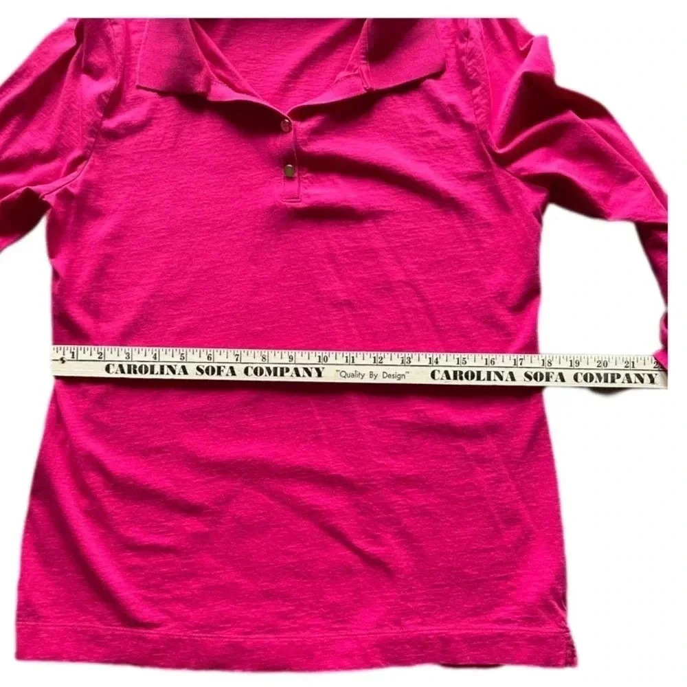Kim Rogers Perfectly Soft 3/4 Sleeve Women’s Pink Casual Shirt Medium - Picture 9 of 9